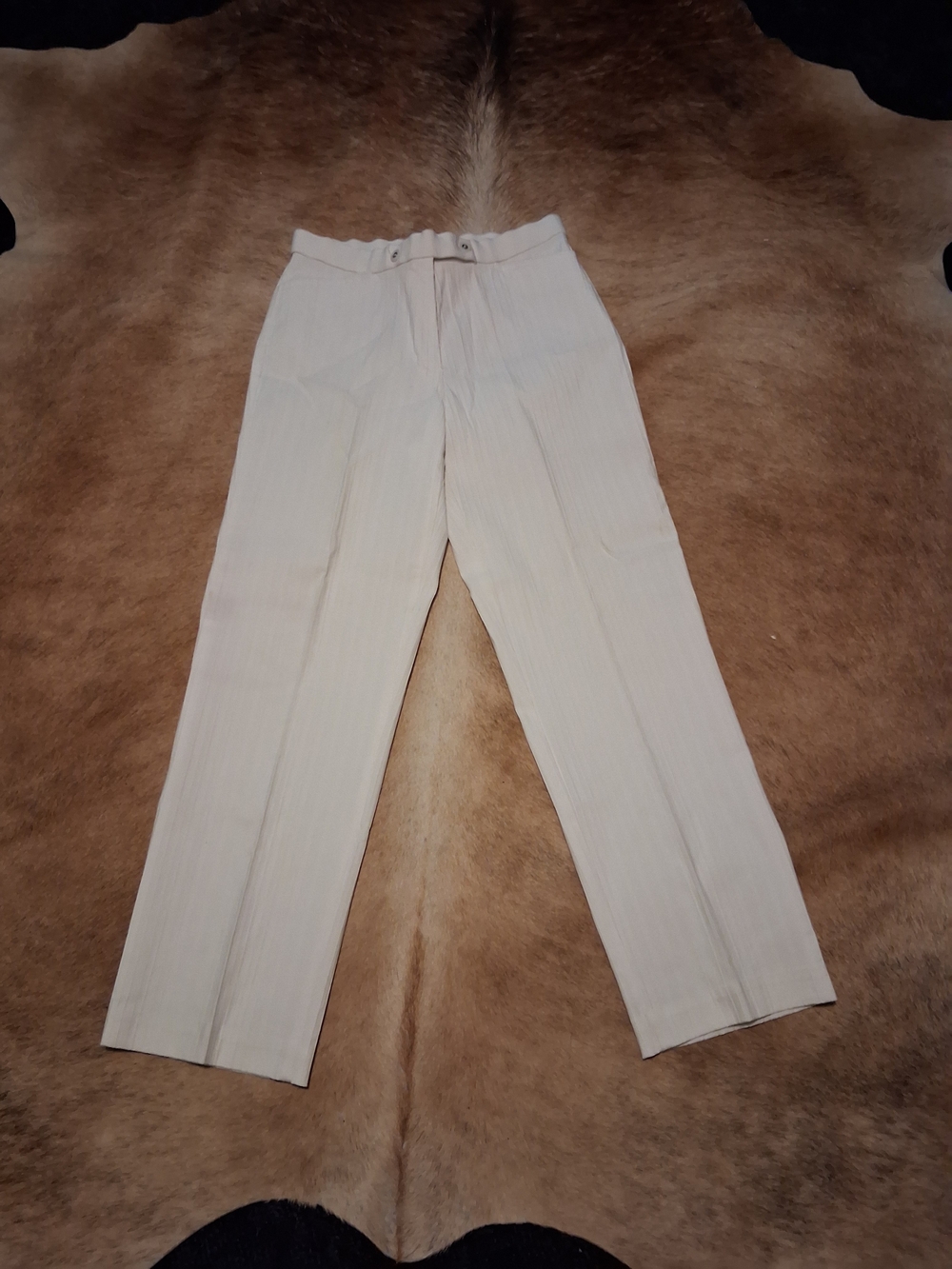 Investments Women's Cream Straight-Leg Pants